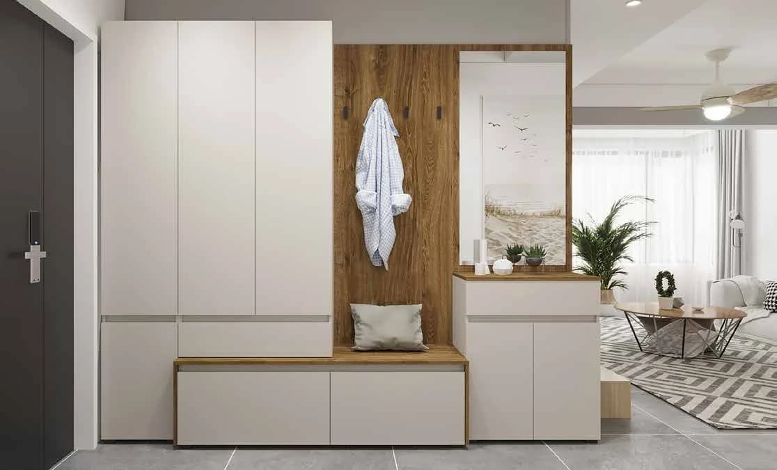 ANSI, Garderobe, Spanplatte Weiss