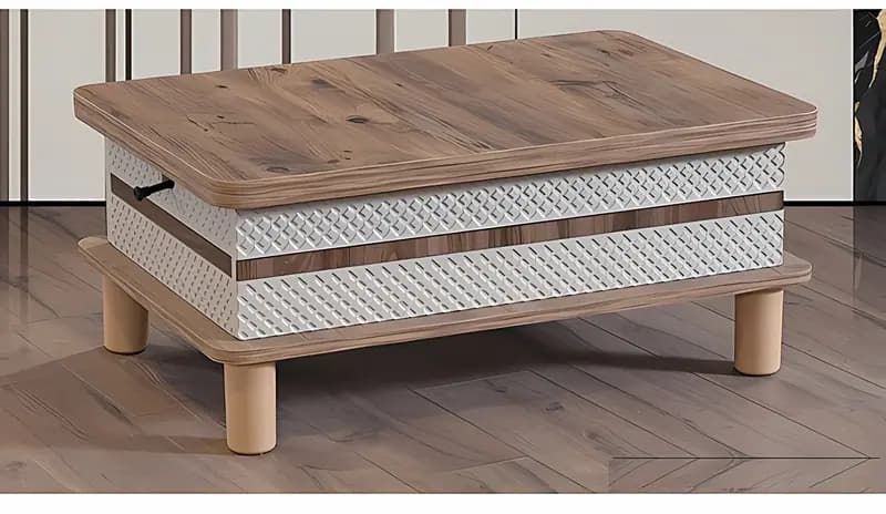 BOHEM, Couchtisch mit Lifttop, Creme