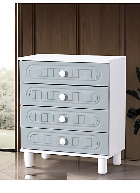 BOHEM, Kommode, 4 Schubladen, Salbeigrün