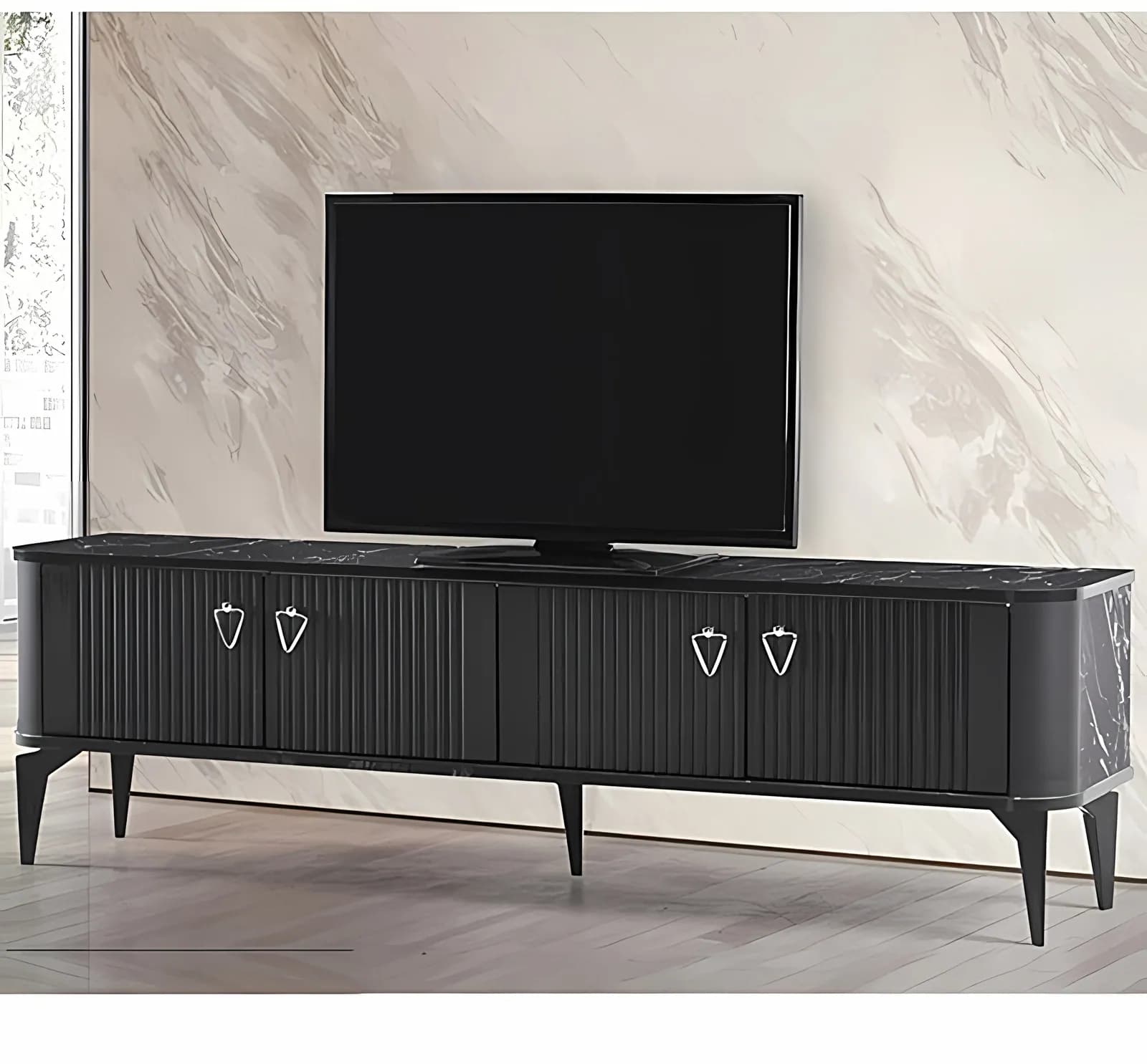BOMBELI, TV-Lowboard, Marmor