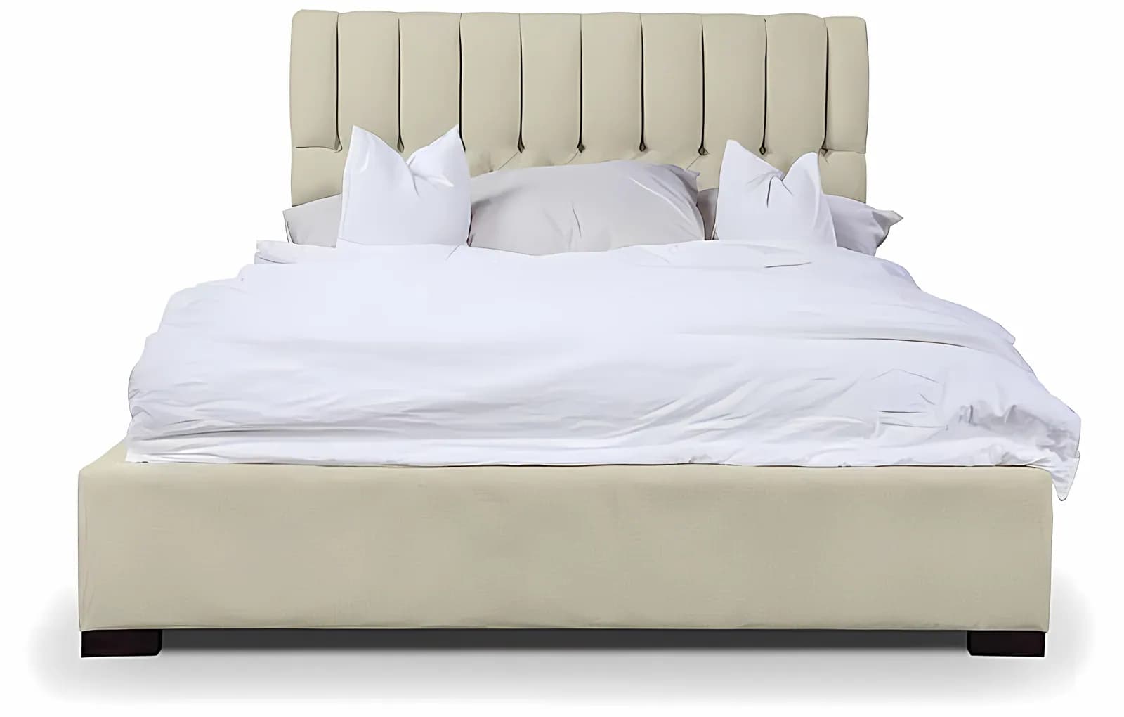 BRENNERO, Polsterbett, Stoff Beige