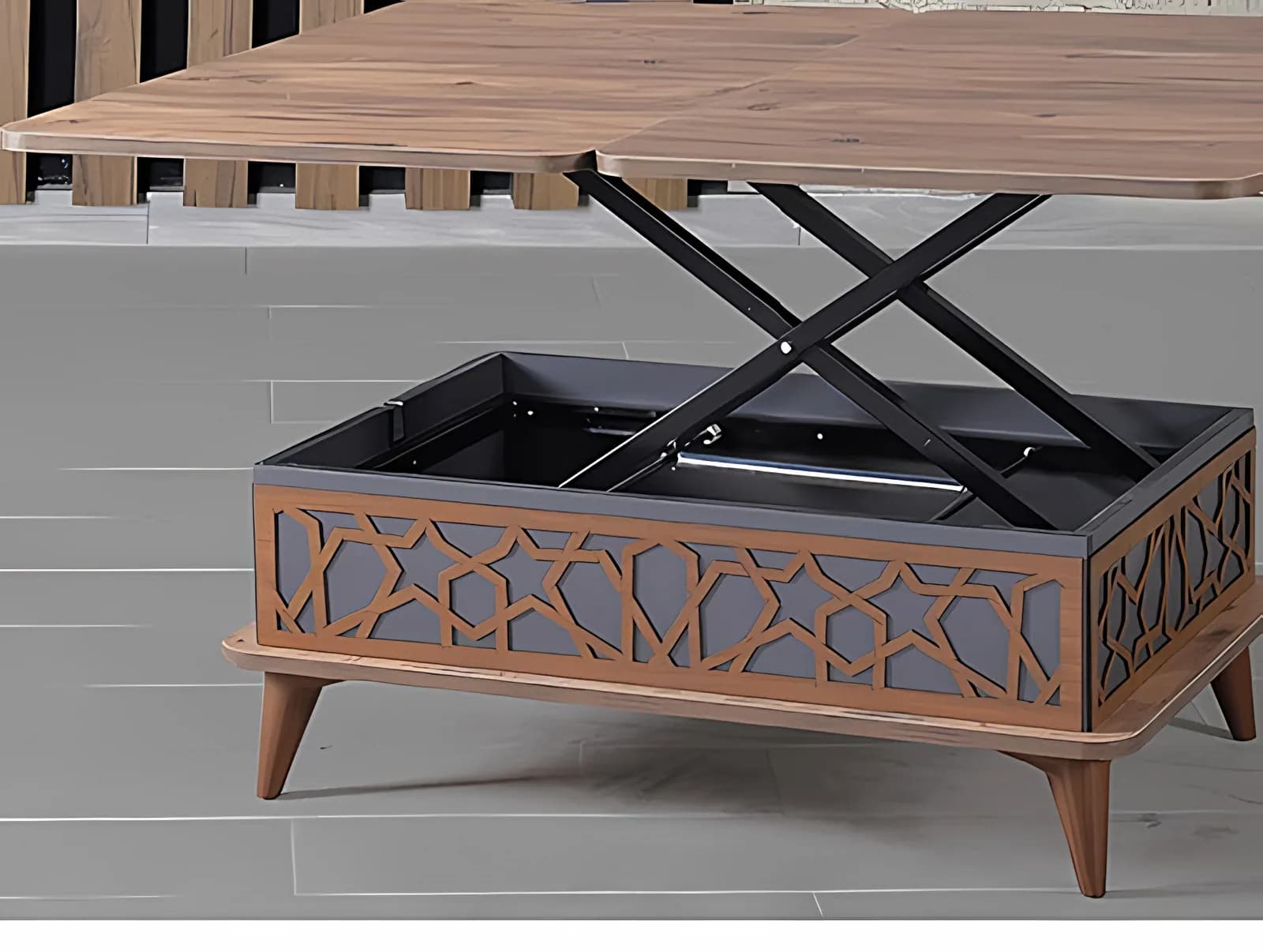 DÜNYA, Couchtisch mit Lifttop, Anthrazit