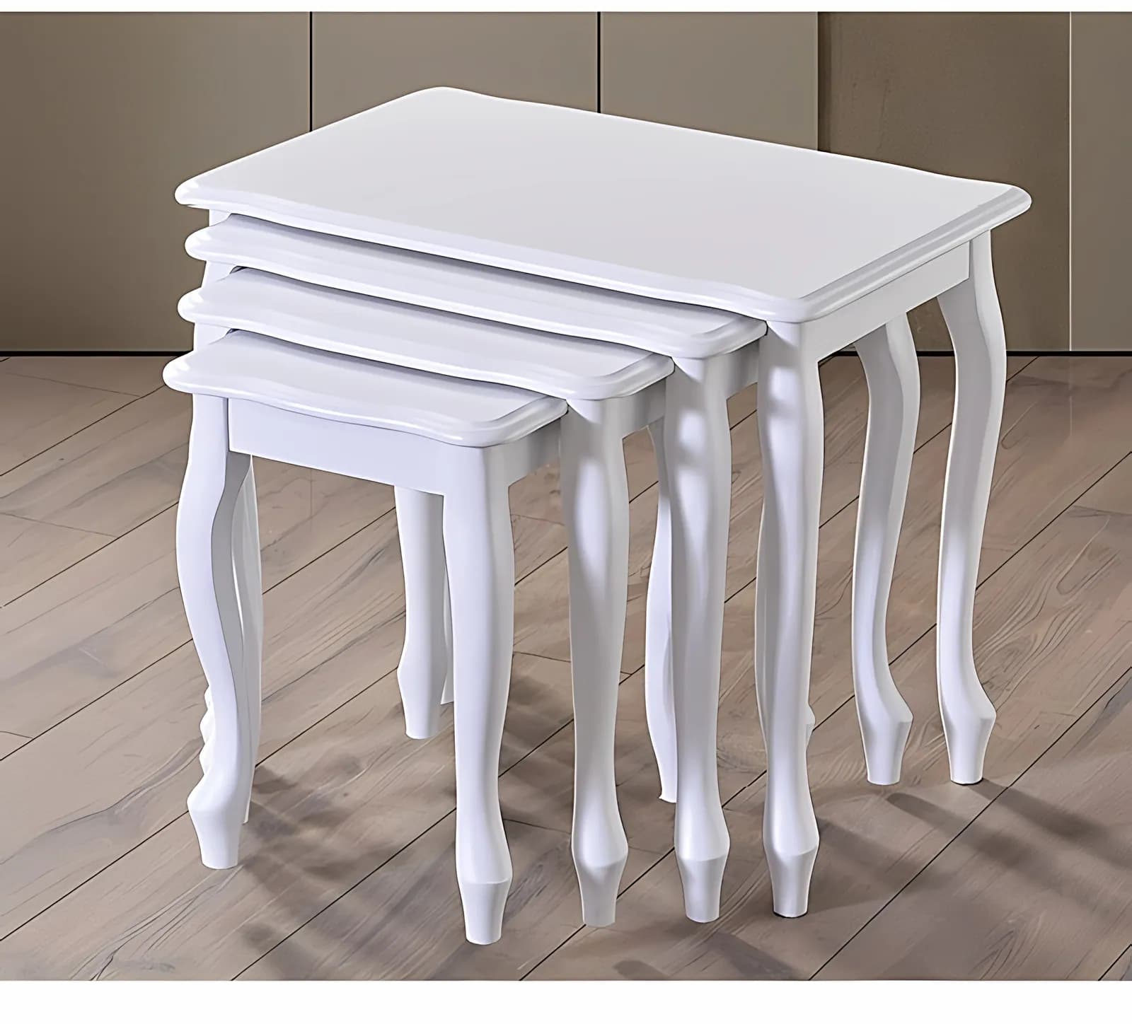 LÜKENS, Satztisch-Set, 4-teilig, Nussbaum