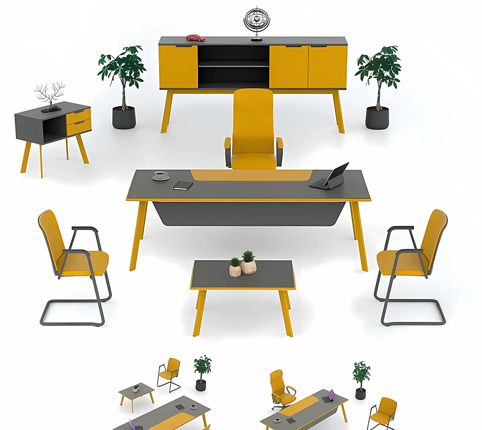 RETRO, Chefzimmer-Programm, Anthrazit