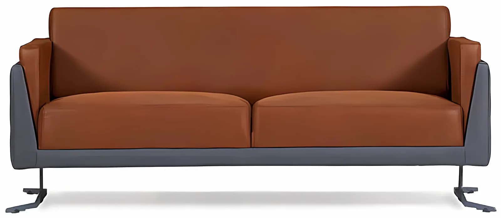 BIANCA, Sitzgarnitur, Leder Cognac