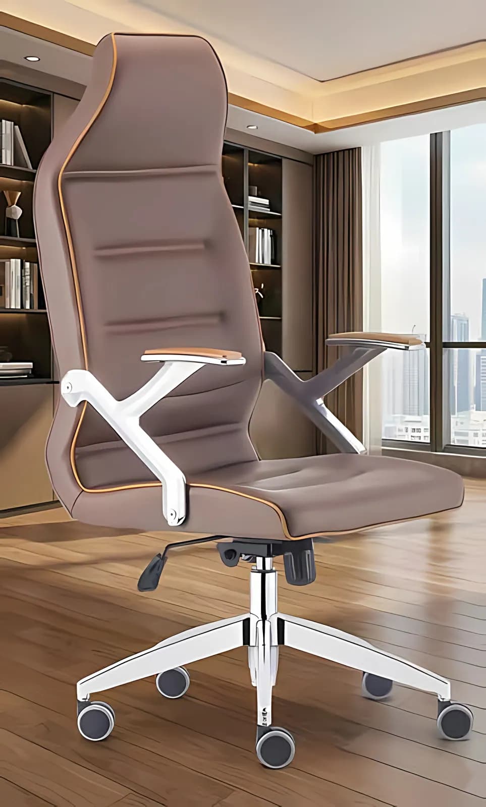 CRIPTON, Chefsessel, Leder Orange