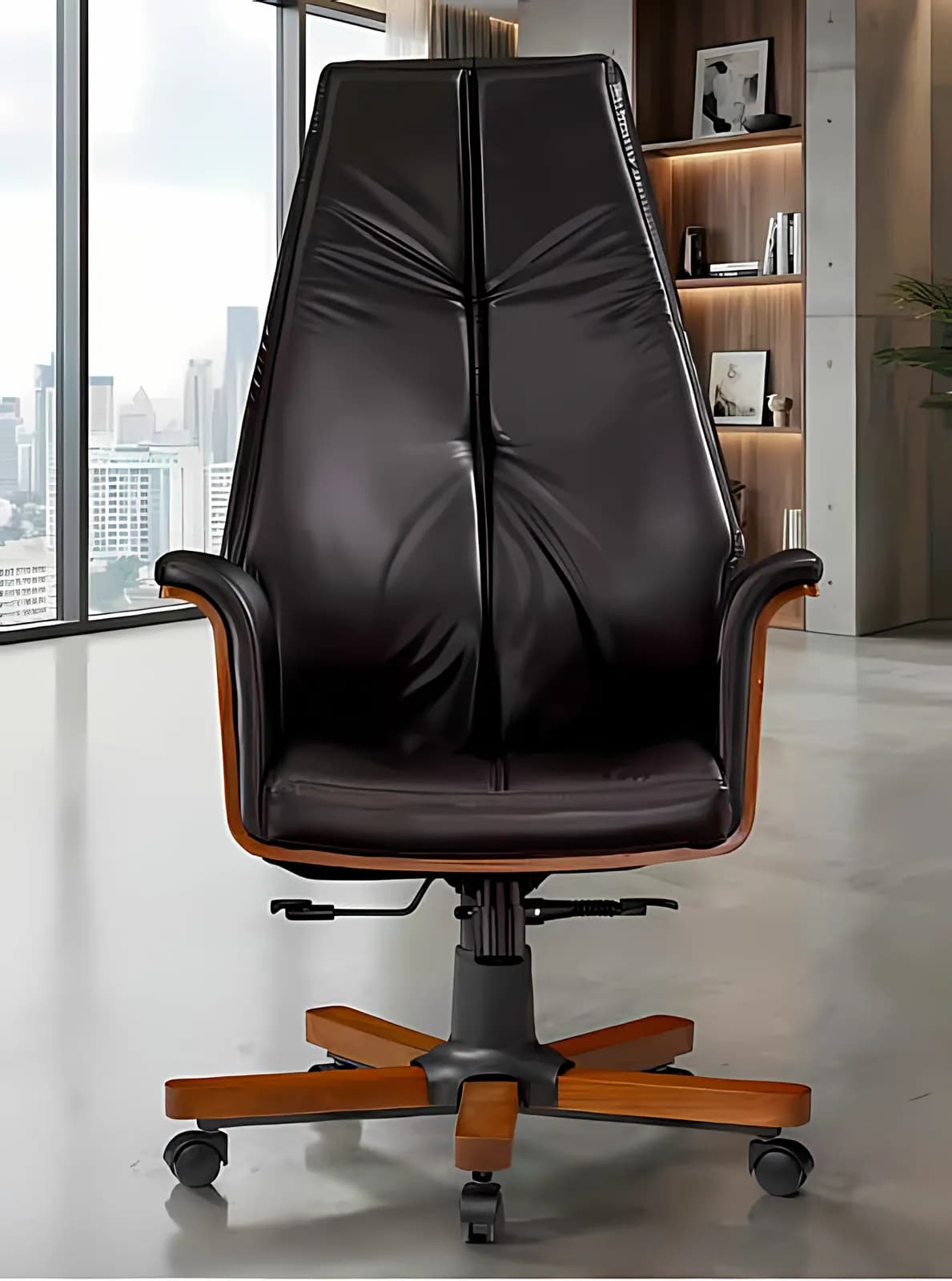 KING, Chefsessel, Leder Braun