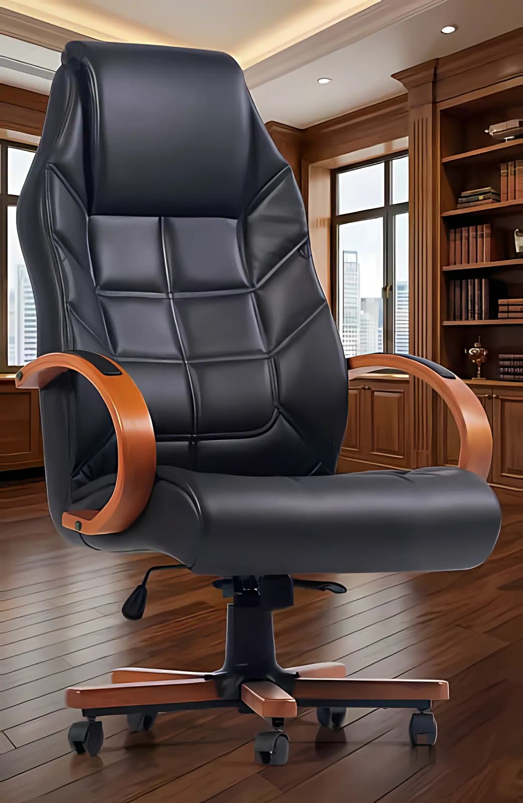 PORSCHE, Chefsessel, Leder Kirschbaum