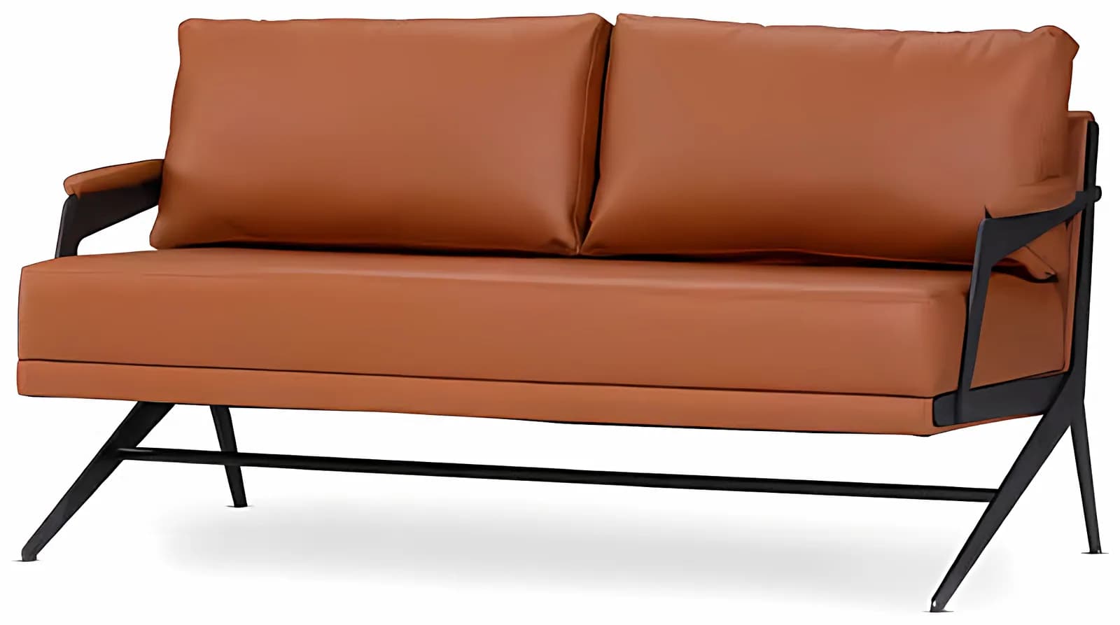 RIO, Sitzgarnitur, Leder Cognac