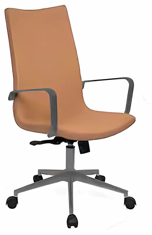 SLIM, Arbeitsstuhl, Kunstleder Braun
